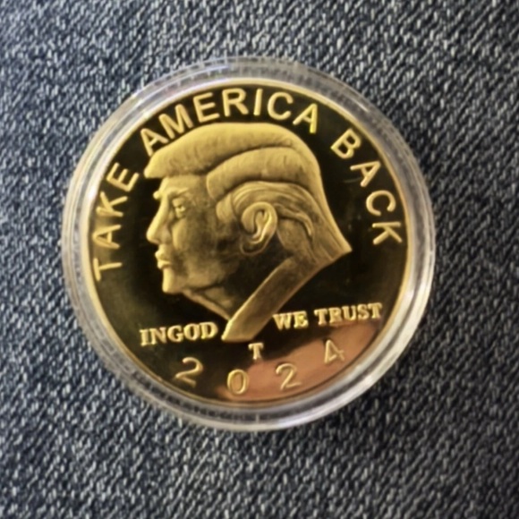 Other - 2024 President Donald Trump Commemorative Take America Back Metal Gold Coin